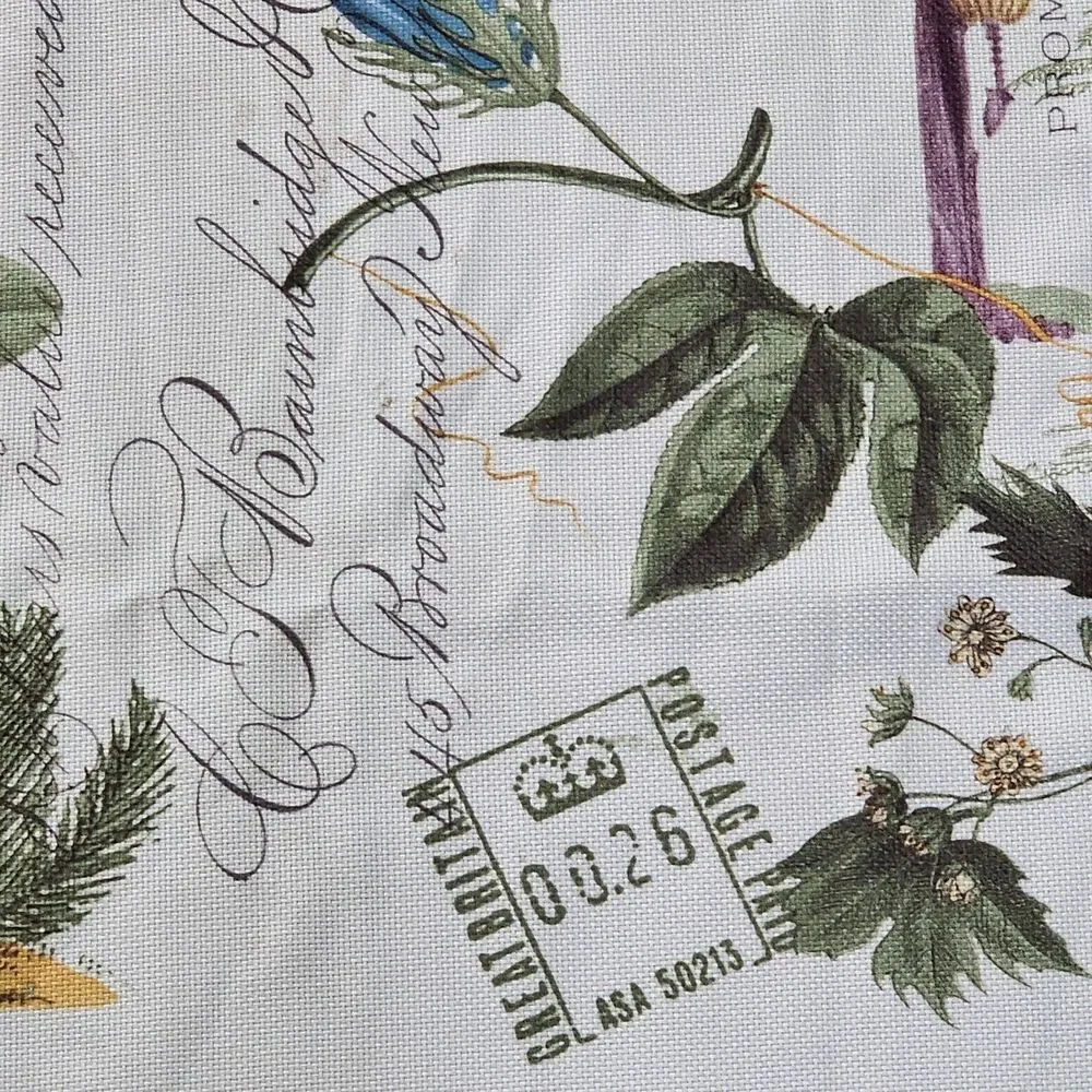 Avanti Home Linens Shower Curtain Colony Palm Tree Beaded Accents 72